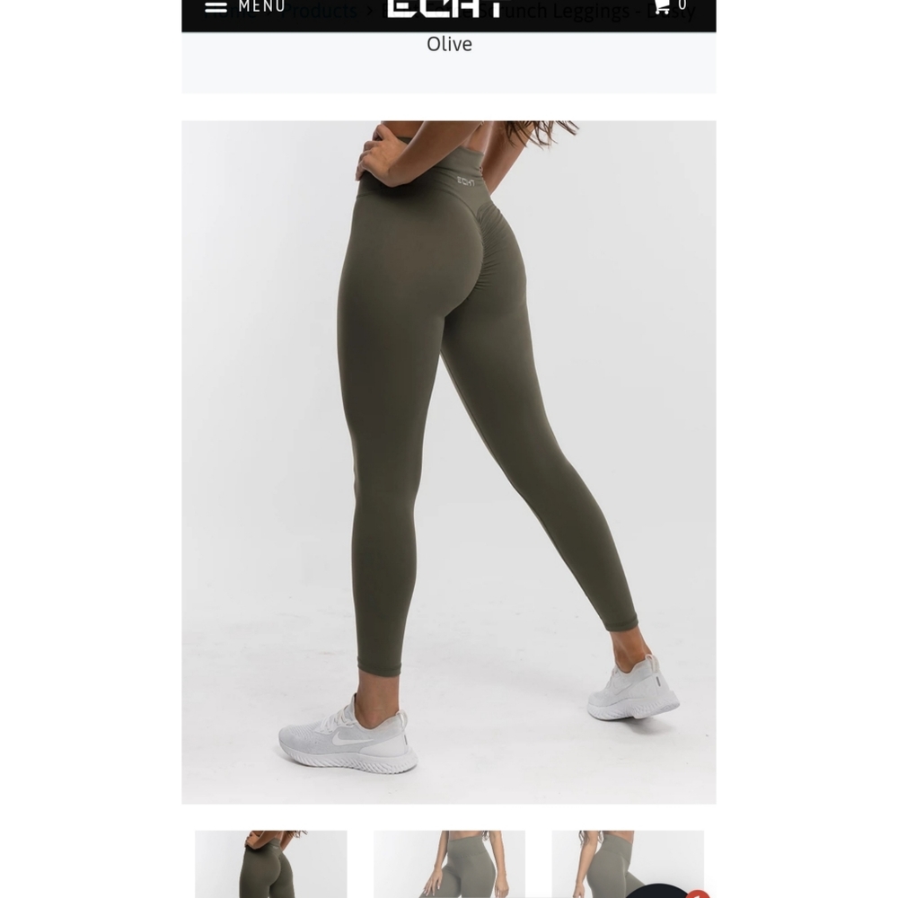 Green ECHT scrunch leggings